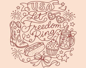 Civetta patriottica PNG, design retrò americano con fiocco per maglietta, sublimazione per il 4 luglio (download digitale)