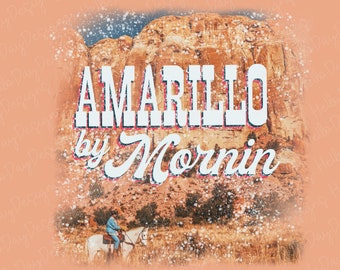 Amarillo Western Sublimation Design, Rodeo PNG (Téléchargement numérique)
