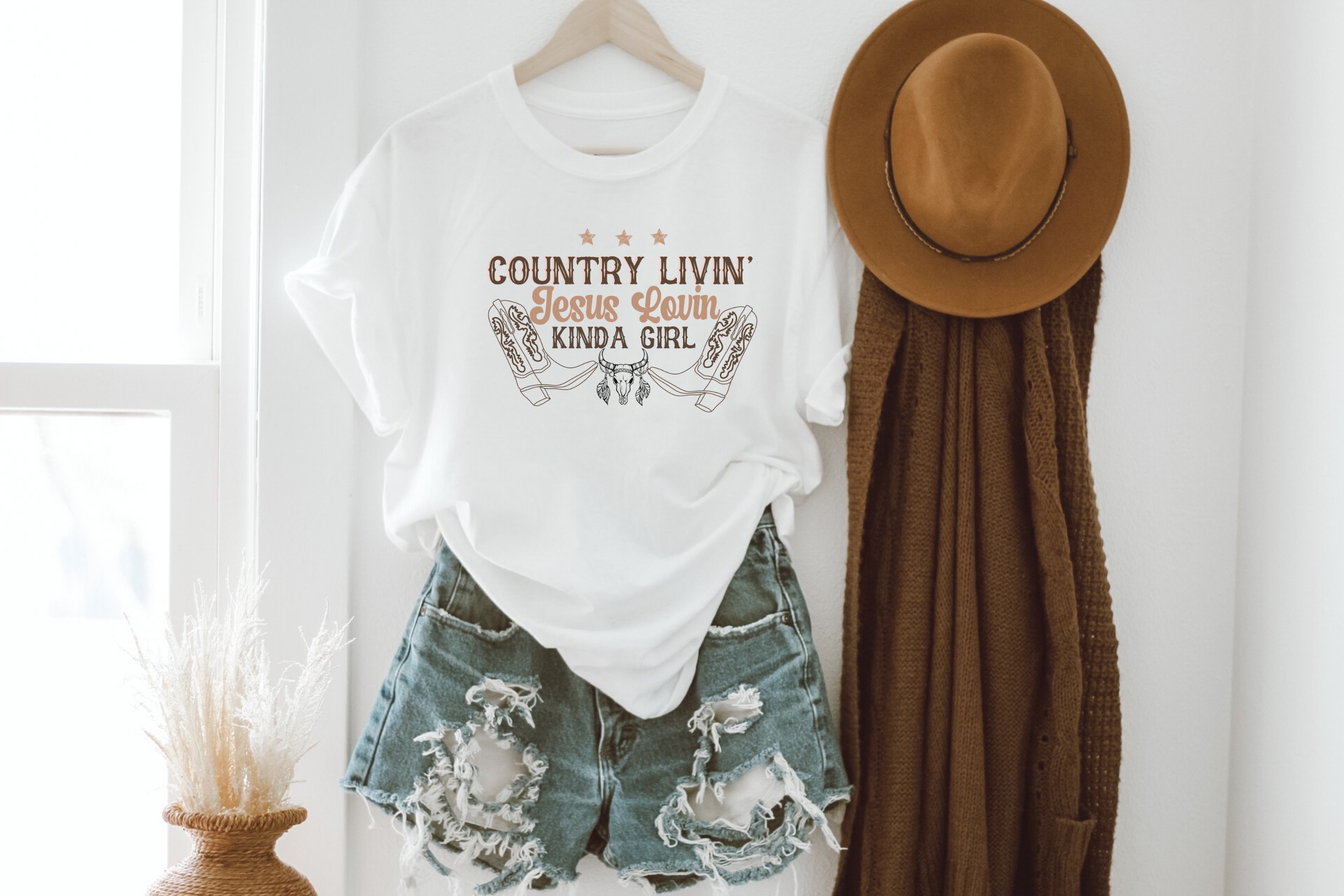 Country Western T Shirt Women Graphic TShirt Cowgirl Shirt Etsy