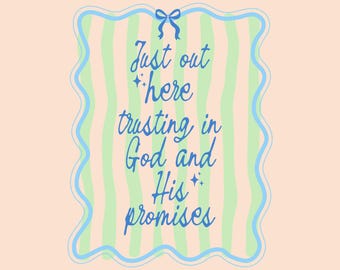 Design PNG sulla fede cristiana: Confidare nelle promesse di Dio (Download digitale)