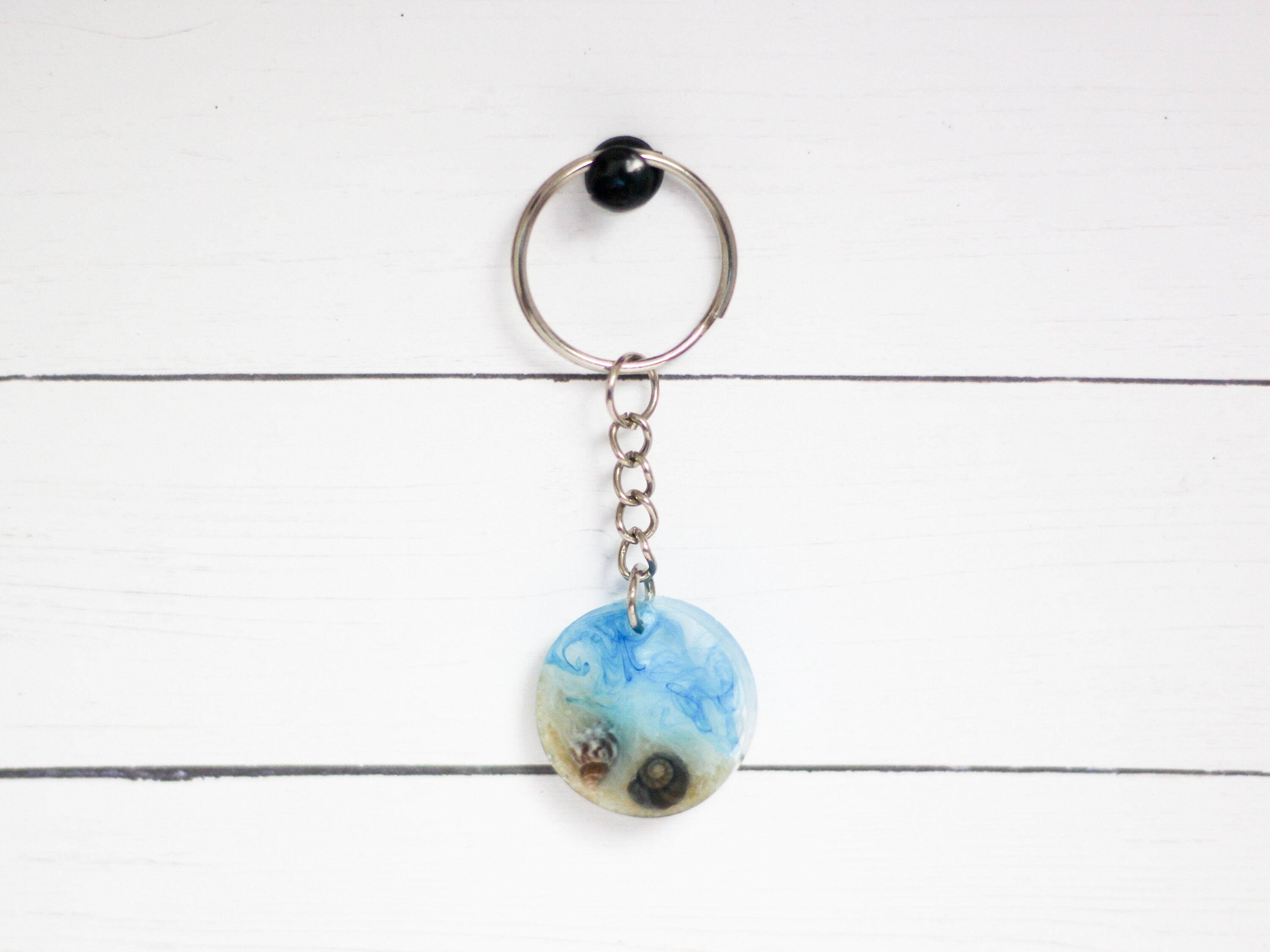 Beach Keychain Handmade Resin Keychain Gift Etsy
