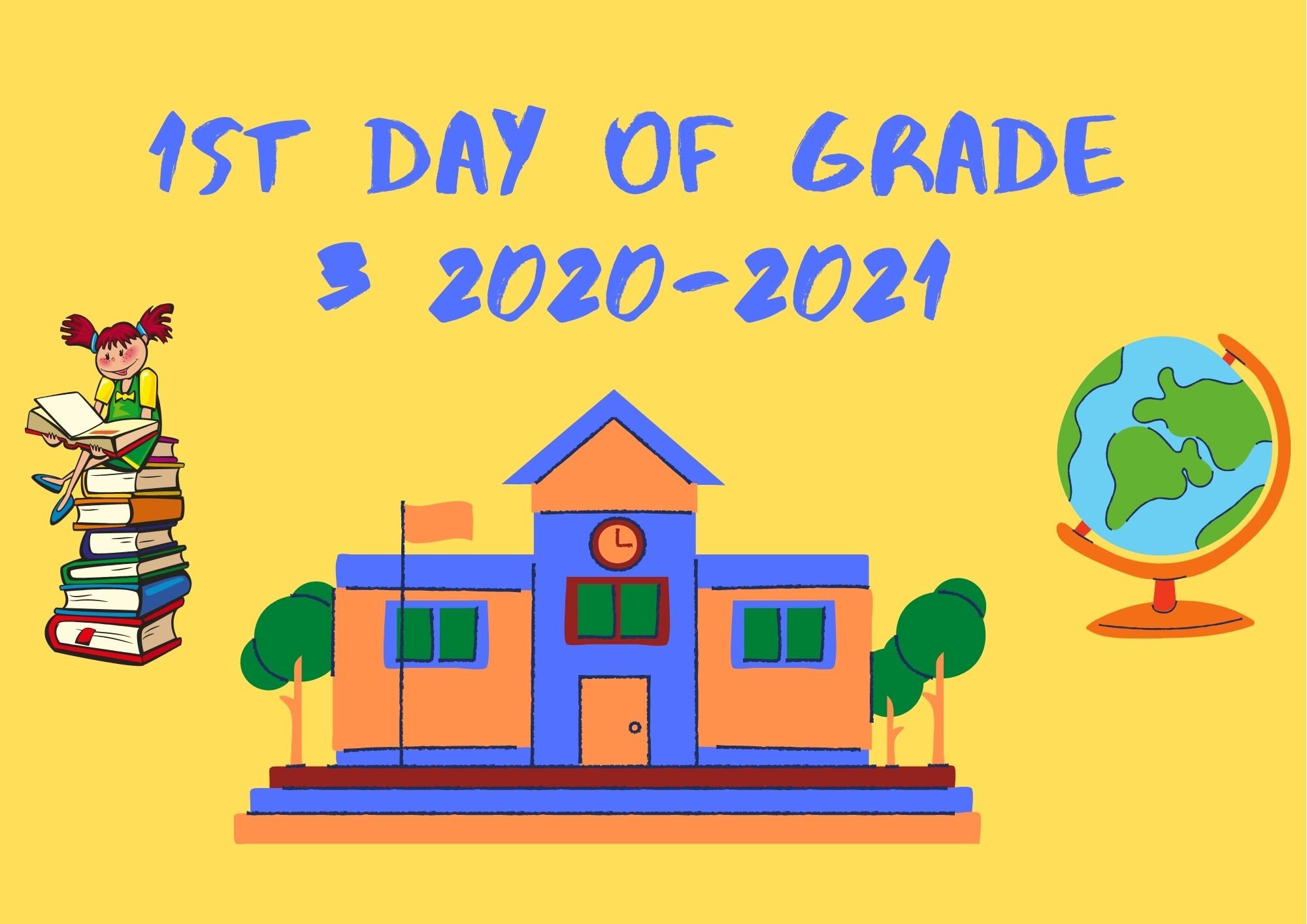 Printable 1st Day of Grade 3 Sign Instant Download | Etsy