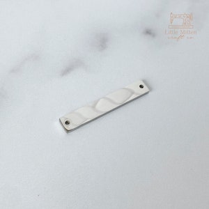 Stainless Steel Silver Rectangle Connector Charm - Stamping Blanks - Finer Laser Blank - Glowforge Supplies - Laser Supplies
