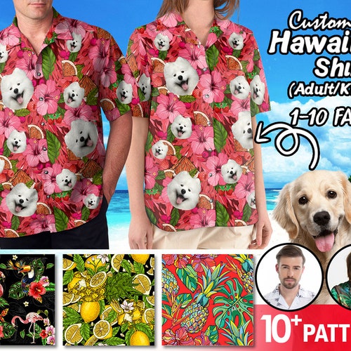Custom Hawaiian Shirt With Face Personalized Hawaii Face - Etsy