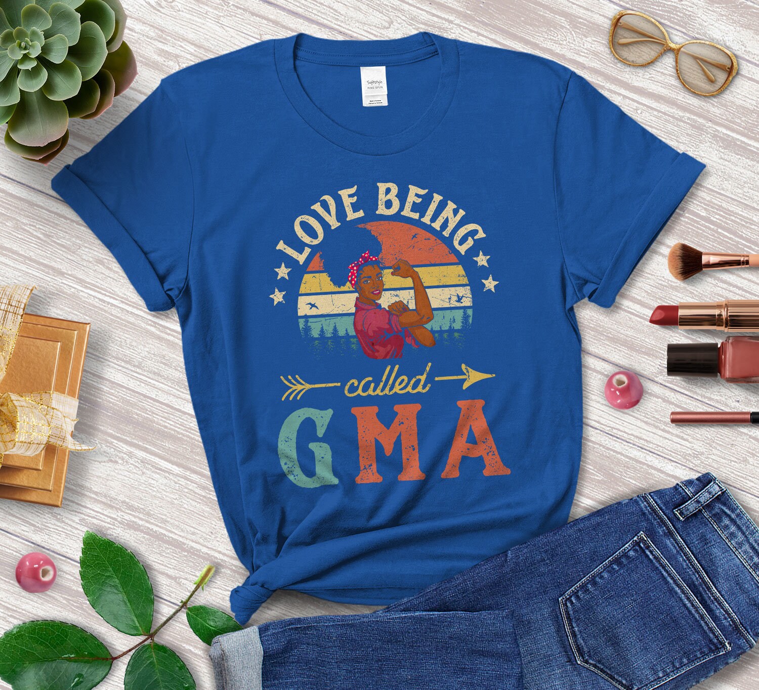 Love Being Called Gma TShirt Vintage African Women Tshirt Etsy