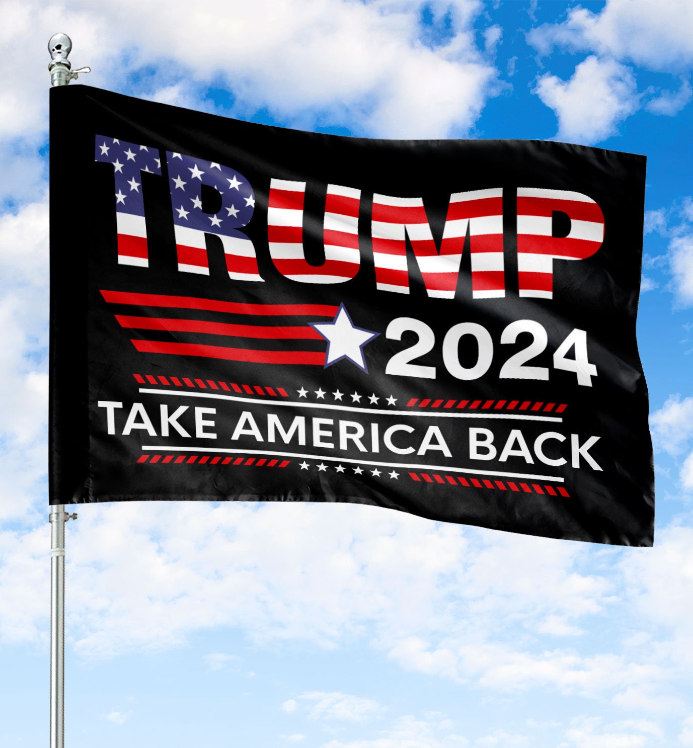 Trump 2024 Take America Back House Flag US Election Day | Etsy