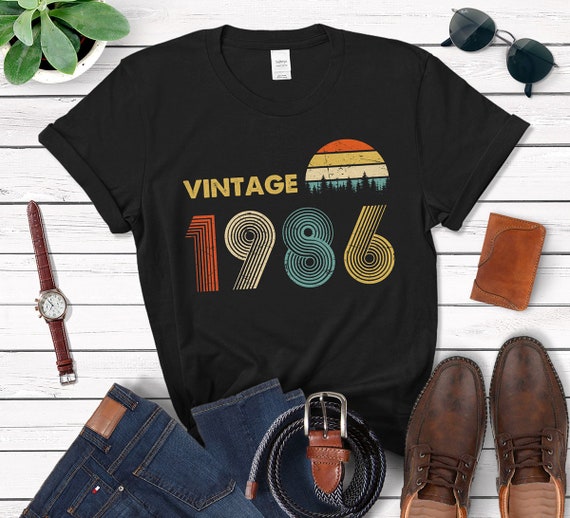 1986 tshirt 35th Birthday Shirt 1986 Shirt 35th Birthday Gift Classic Vintage 1986 T-shirt 35th Birthday Gift 1986 vintage tshirt