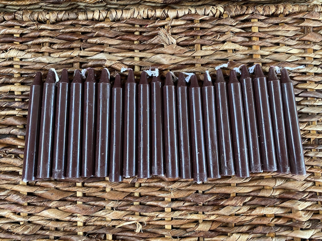 20 Brown Chime Ritual Candles 4 Mini Ritual Candles Spells Wicca Altar