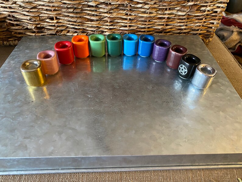 Ceramic Chime Candle Holders Assorted Colors Chime Ritual - Etsy
