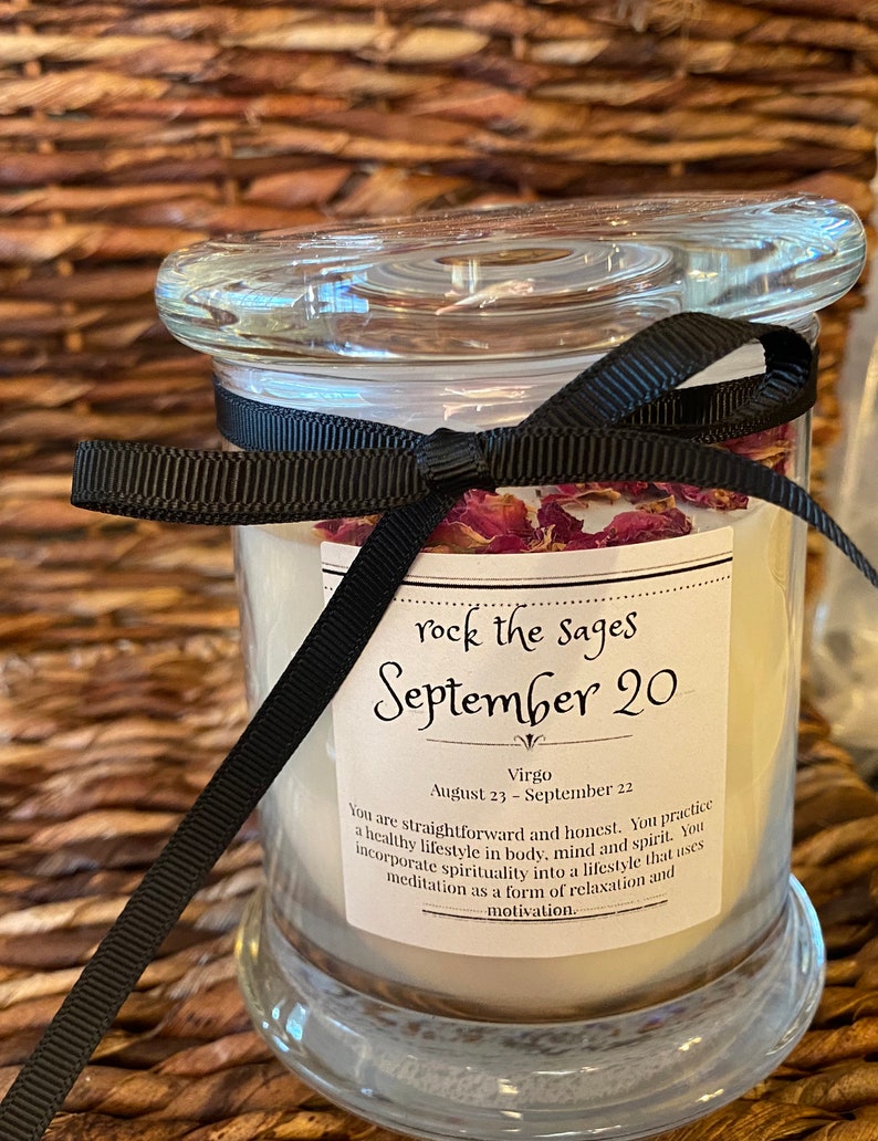 Personalized Candles Birthdate and Characteristics Special Etsy