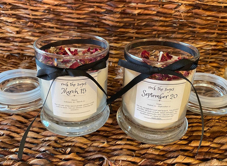 Birth Date Candles Personalized Candles with Birth Date Etsy