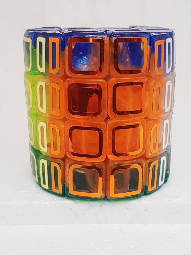 Barrel Cube 4x4 Translucent Edition. and Metallic Stickers. - Etsy