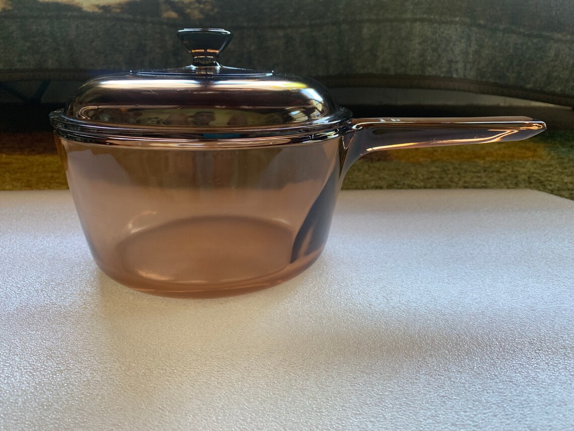 Vintage Corning Ware Vision 1.5 Liter Made in USA With Pyrex V 1.5 C