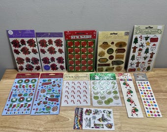 Weihnachten Scrapbooking Sticker Lot Stickopotamus Mrs. Grossmans