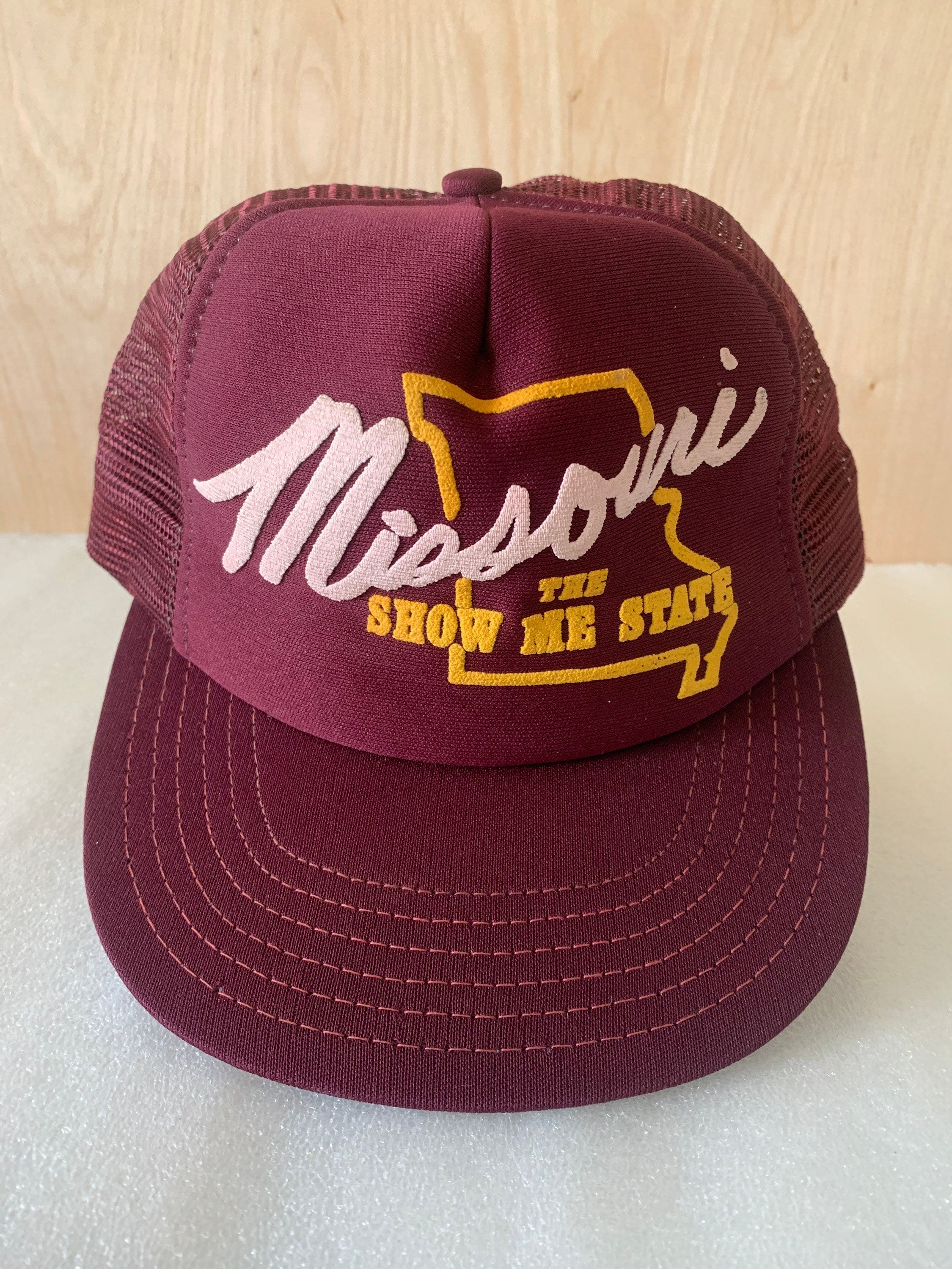 Vintage Missouri The Show Me State Maroon Trucker Hat Made | Etsy