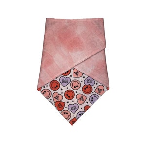 Retro Love Valentine&#39;s Day Dog Bandana