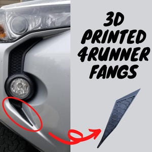 4Runner Fangs 3D Printed with Honeycomb Pattern - Made to Fit 2014-2024 (5th Generation)