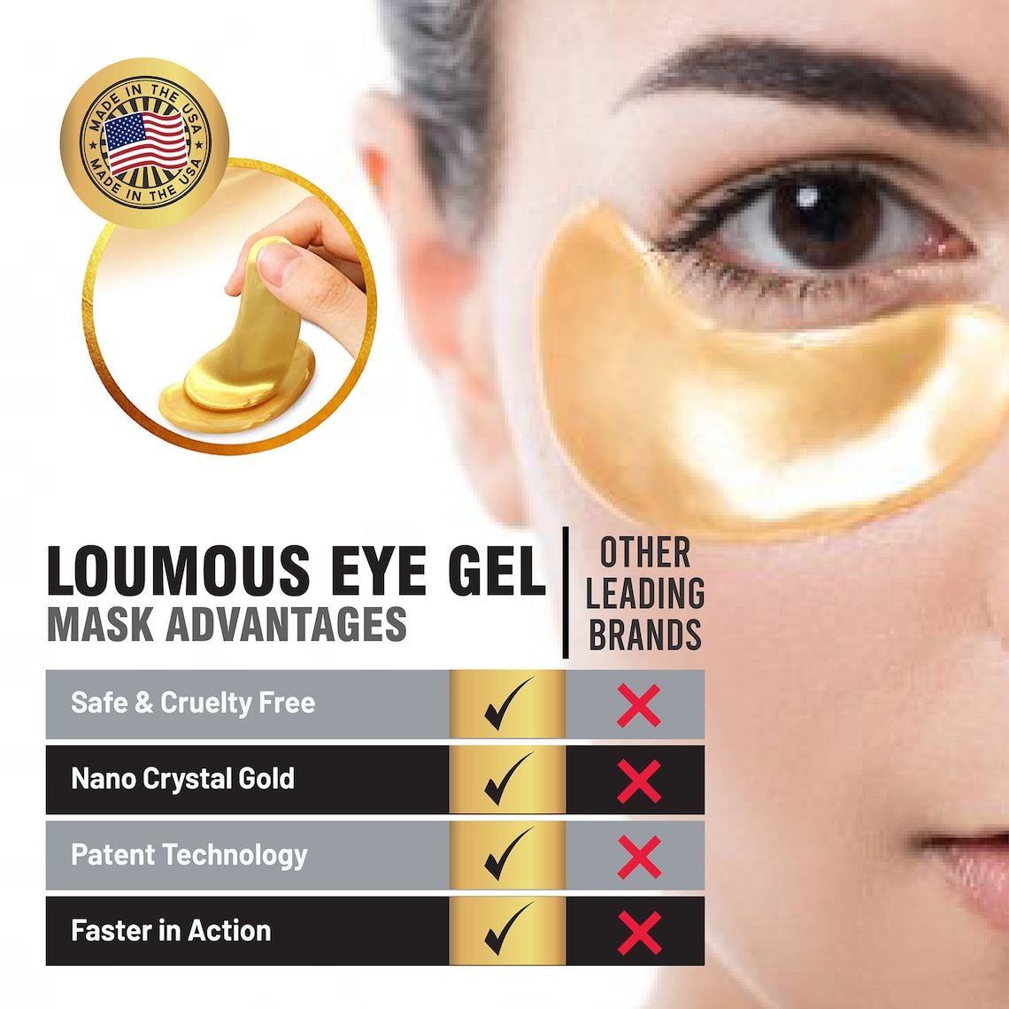 32 Pairs USA made Eye Patches for Dark Circles Moisturizing Etsy