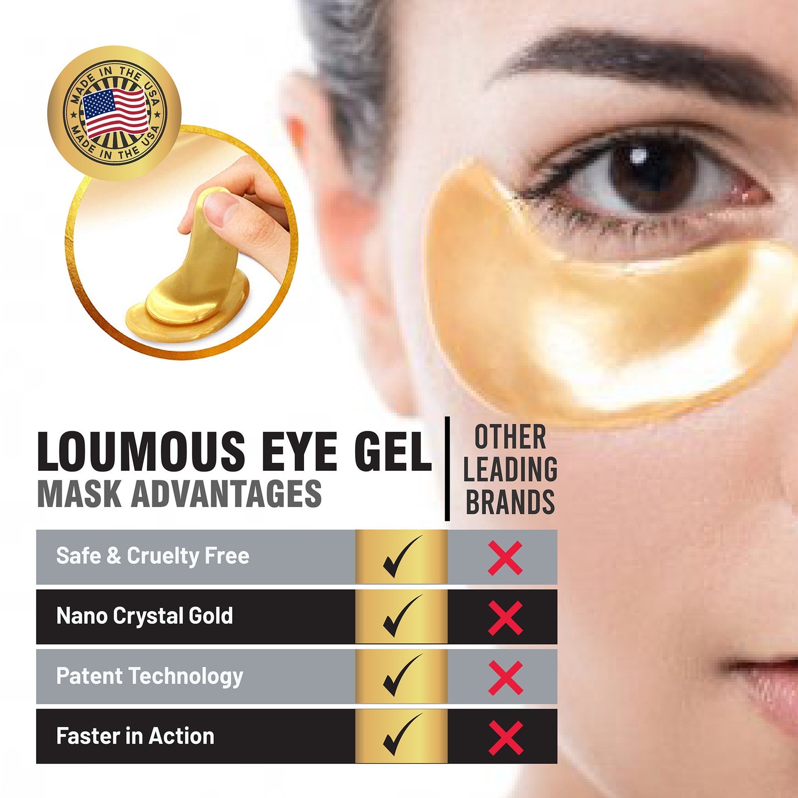 32 Pairs USA made Eye Patches for Dark Circles Moisturizing Etsy