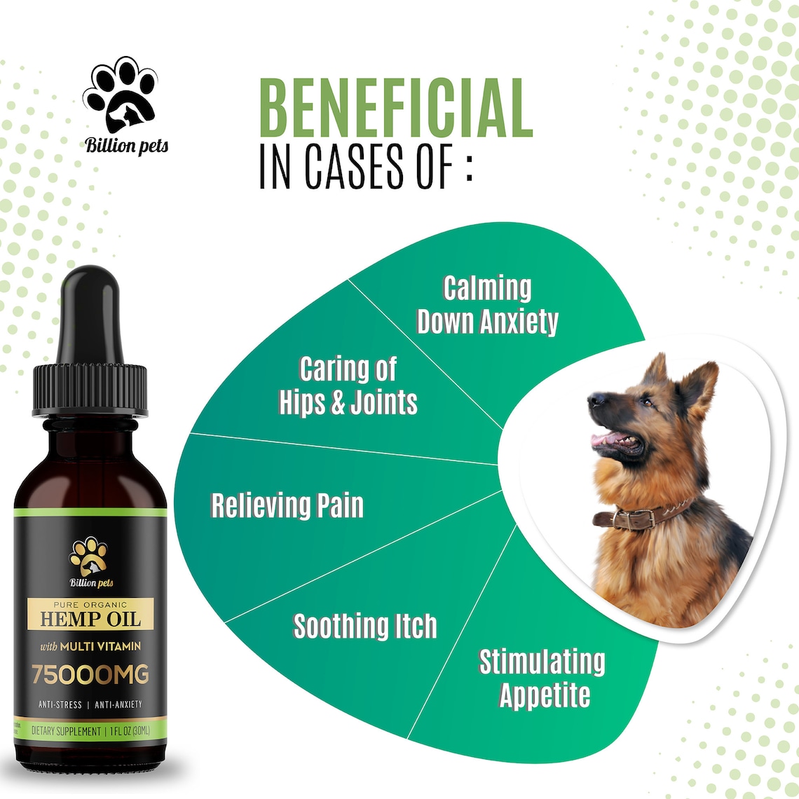 Billion Pets Organic Hemp Oil For Dogs And Cats Anxiety Etsy