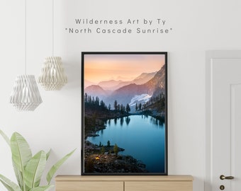 Alpine Lake North Cascades Photo Print - Landscape Wall Decor Washington State