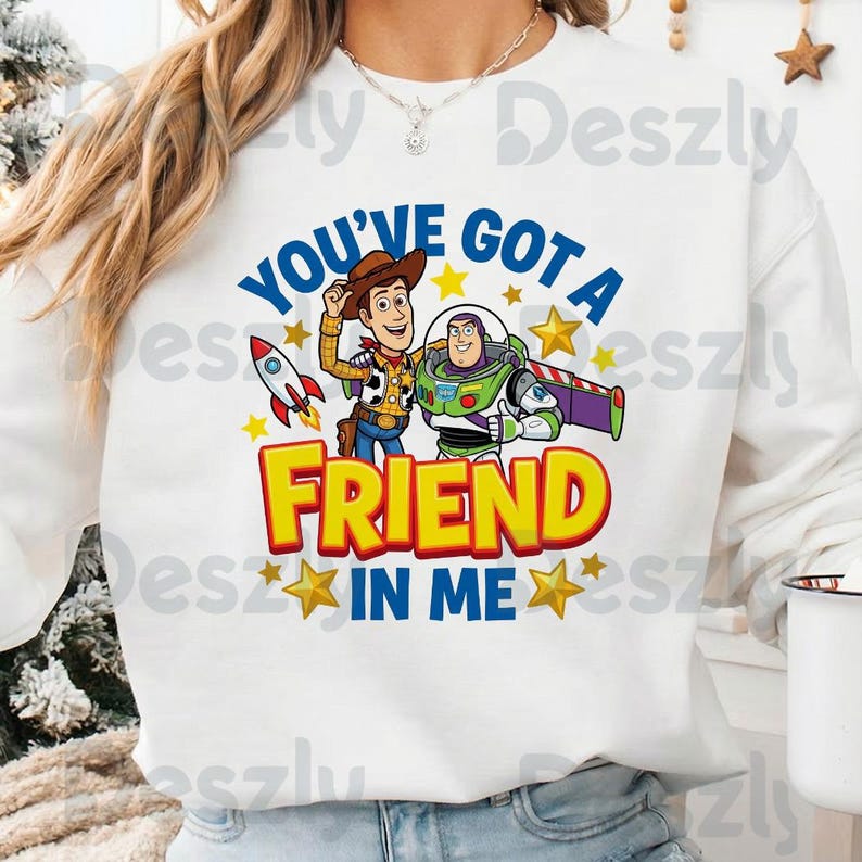 You've Got A Friend in Me Woody Buzz PNG, Toy Story Friendship PNG ...