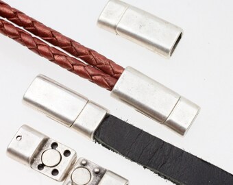 wholesale Jewelry making supplies zm1036 Magnetic Clasp Leather Bracelet Clasp Antique Silver Magnetic Bracelet Clasp unisex clasp