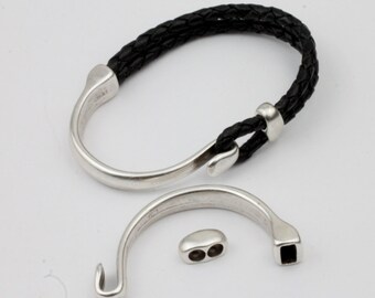 wholesale Jewelry making supplies zm1036 Magnetic Clasp Leather Bracelet Clasp Antique Silver Magnetic Bracelet Clasp unisex clasp