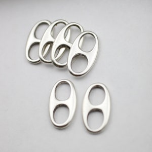 10 Antike Silber Soda Pop Tab Charms: Zamak Schmuckherstellung Zubehör