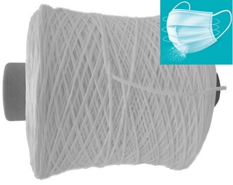 3mm Round Polyester Elastic Cord: Face Masks, Bracelets
