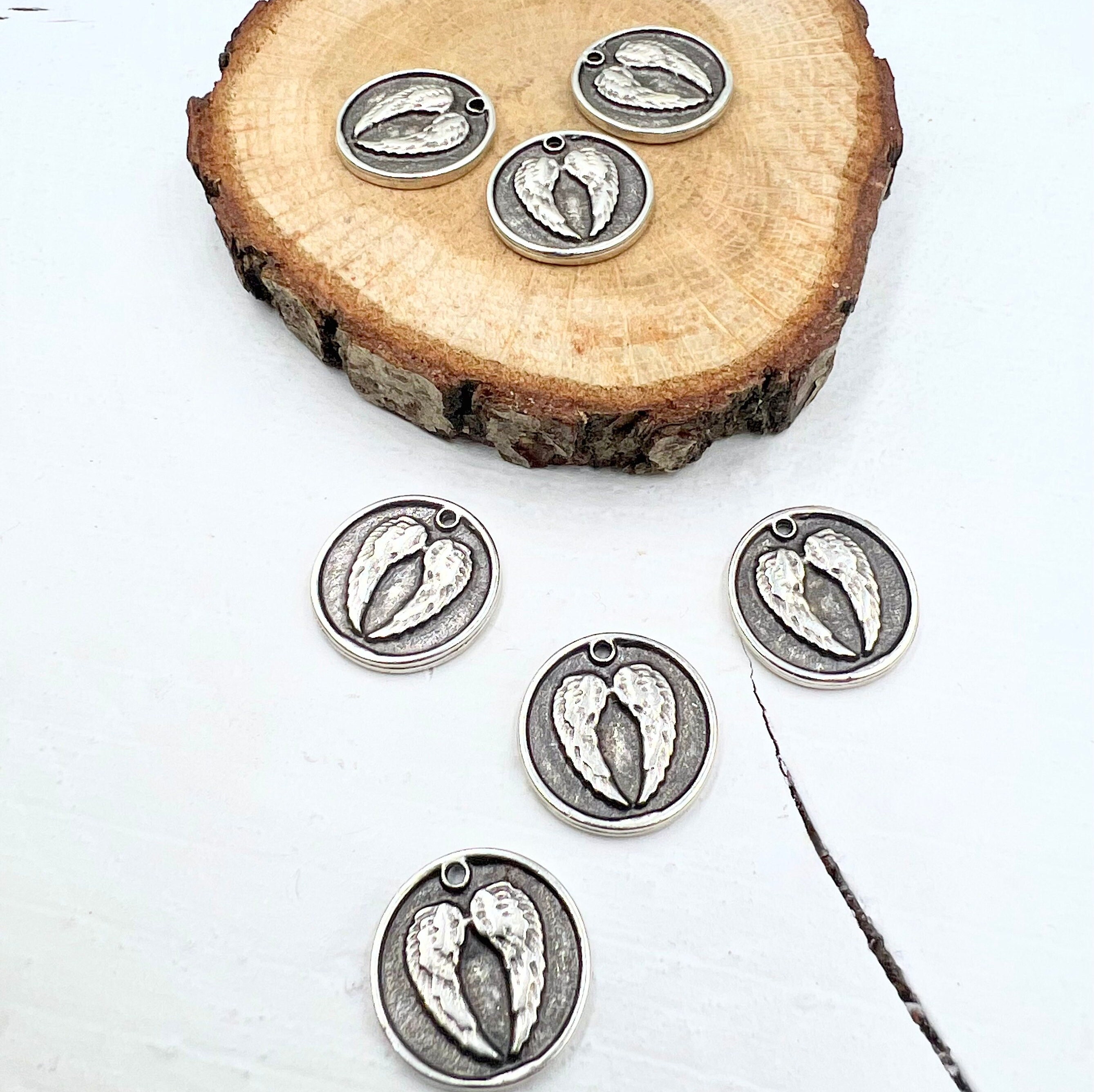 ブランド品 通販サイト 10 Pcs Pendant From Angel Wings, Winged Angel Cup Tip その他