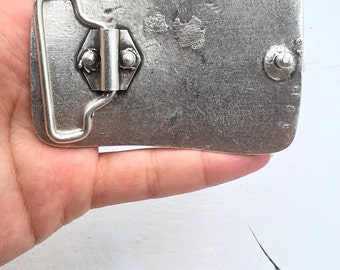 ゾーCREAMSODA45thAnniversaryBelt Buckle Pirate Skull Belt Buckle, Dark Silver Buckle, Belt