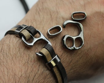 Gunmetal Hook Bracelet Clasps: Zamak DIY Cord Bracelet Findings