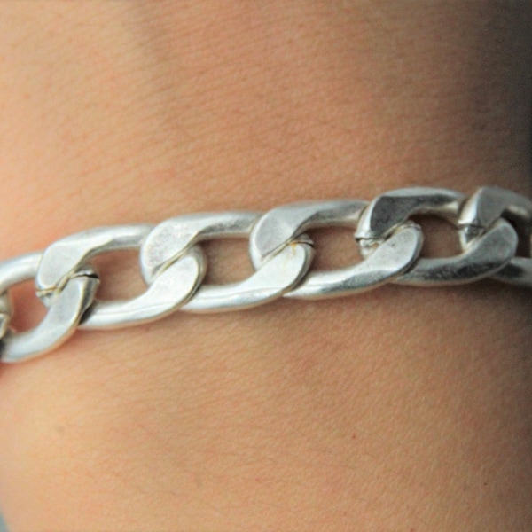 Thick Chain Bracelet Etsy