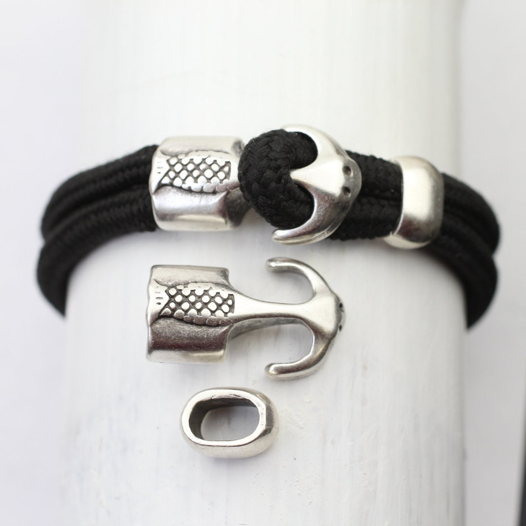 5 Anchor Clasps Fish Hook Clasps DIY Leather Bracelet Etsy