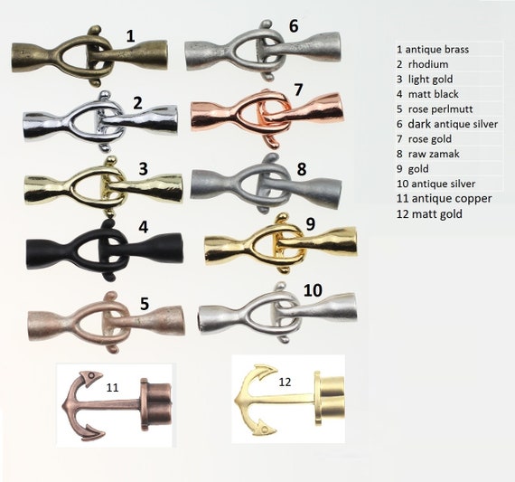 5 Sets T-bar Hook Clasp, Bracelet Findings, Open Hook Clasp