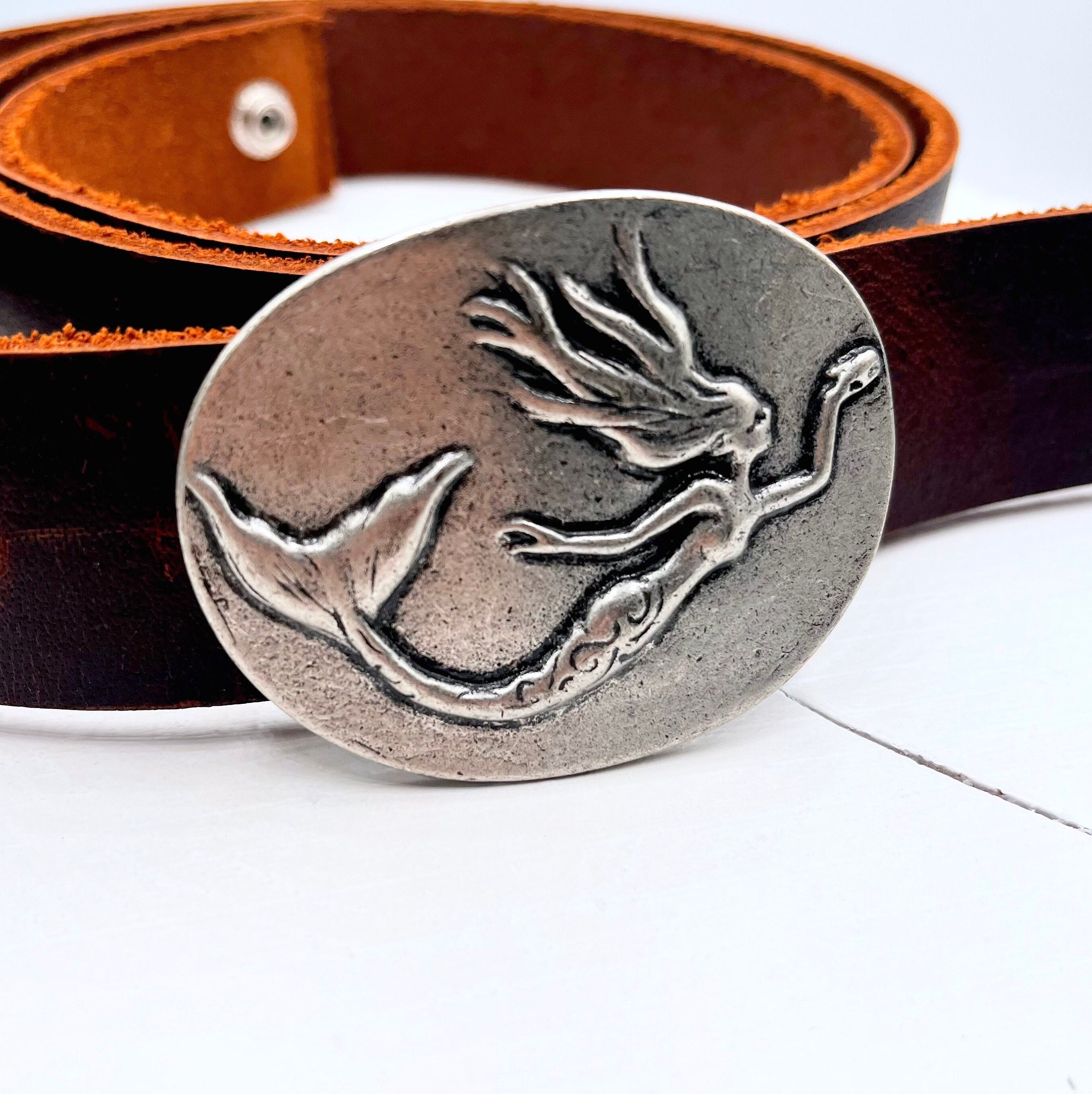 Mermaid Belt Buckle - Etsy