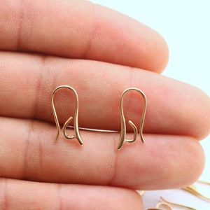 10 Pcs  24k Shiny Gold Earrings, Leverback Earrings, Leverback Ear Hooks, Earring Findings, Earring Clasp, Gold Plated Findings, ZM423 GO