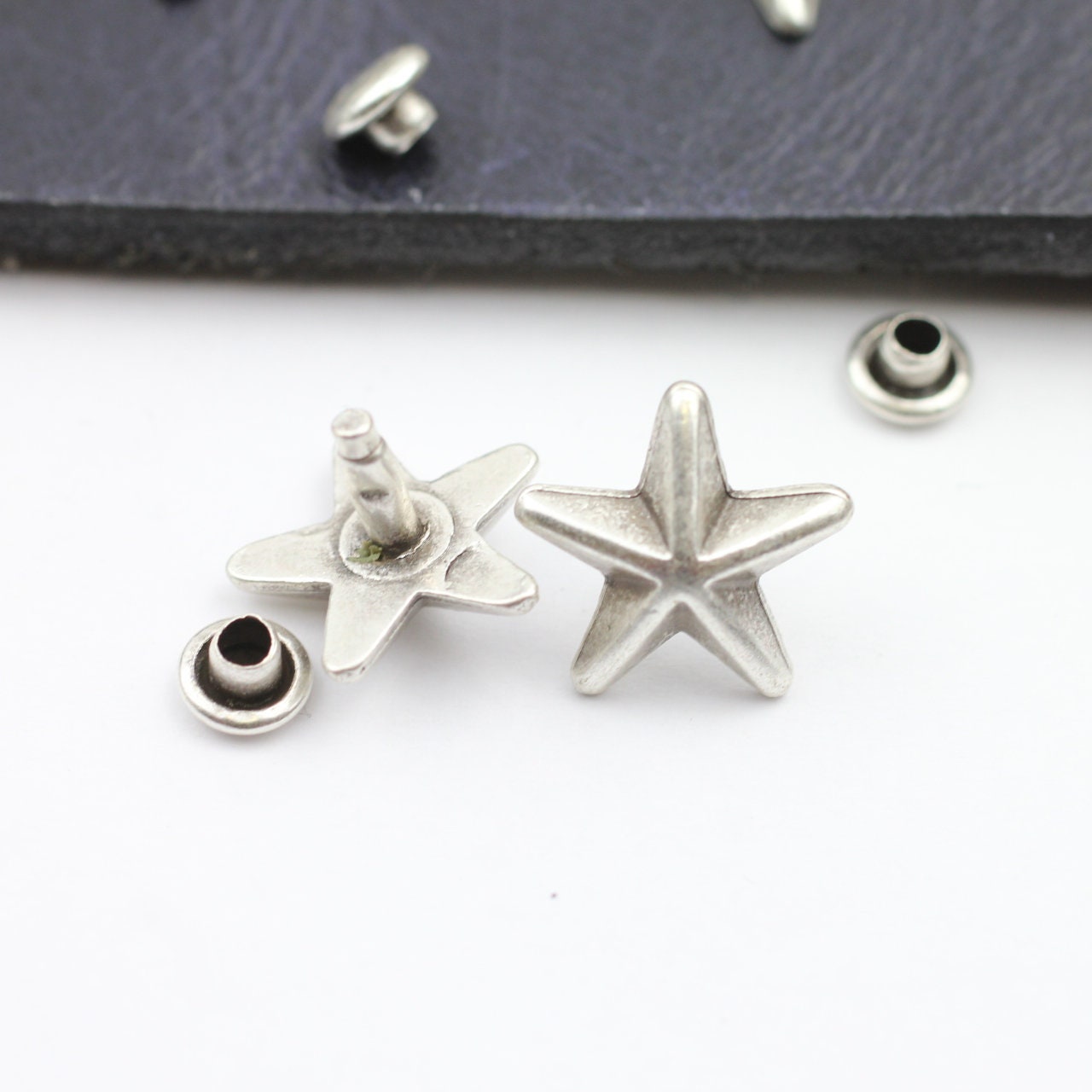 SEWACC 100pcs Five-Pointed Star Rivet Bulk Star Rivets Screw Back Spike  Studs Clothing Spikes and Studs Metal Studs for Clothing Leather Tools
