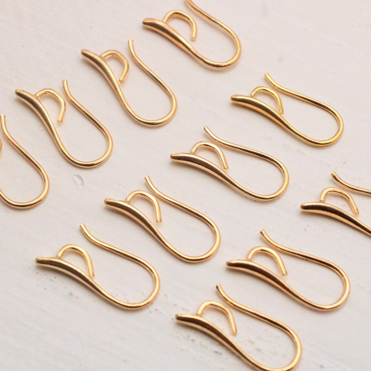 Gold Earring Hooks 200Pcs 14K Gold Plated Earring Hooks for Jewelry Making  Hypoallergenic Gold Earring Findings for Jewelry Making Bulk Pack