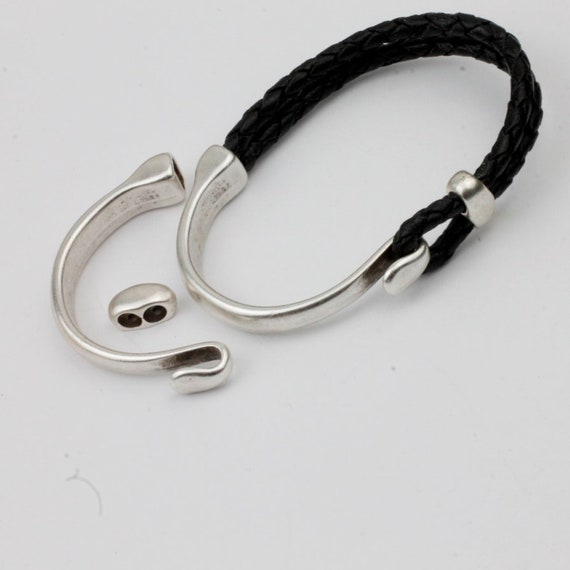 Half Cuff Hook Clasp Bracelet Finding for Round Leather and Cords Clasp for Bracelet Making Jewellery Making Supplies Wholesale Zm124 AS Etsy Canada