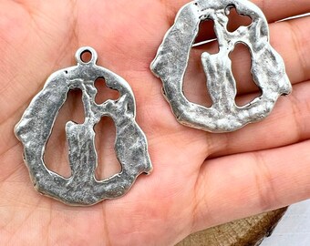 4 Pcs Geometrical Finding, DIY Jewelry Supplies, Earring
