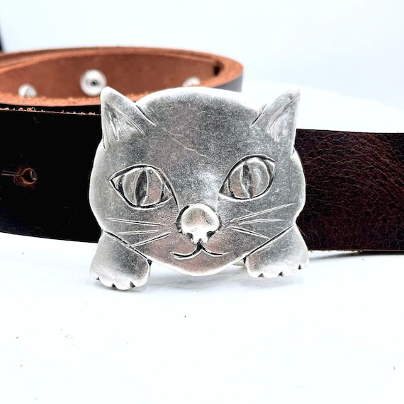 1 Pcs Cat Belt Buckle Women Belt Buckle Women Belt Buckle Antique Silver Buckle Cat Face Belt Buckle Animal Buckles GS237 Etsy UK