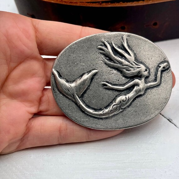 Vintage Silver Seashell Belt Buckle / Pendant Large ocean pendant mermaid large Silver Seashell Belt Buckle: Zamak Ocean Lover Gift - Etsy main image 4