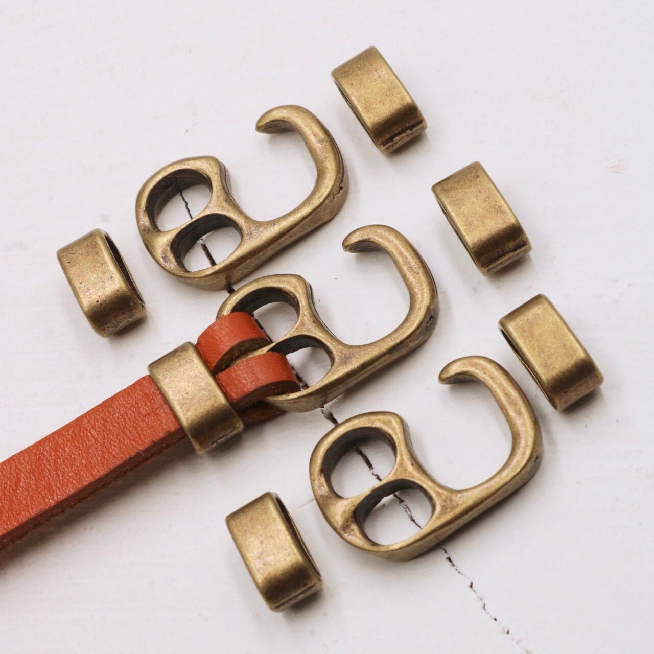 5 Sets Clasp for Leather Bracelet, Bracelet Hook Clasp, With