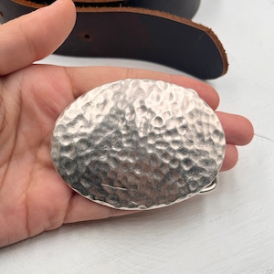 1 Pcs Oval Buckle, Leather belt buckle, Ring Embossed Belt, Geometric Patterned Belt, Belt Buckle, Antique Silver Plated, GS16 as