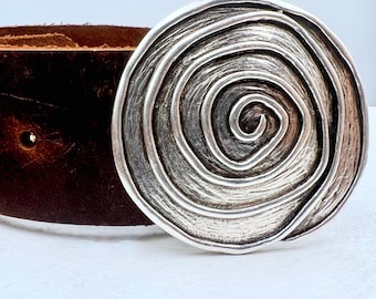 1 Pcs Strap Buckle, Boho Belt Buckle, Antique Silver Ton Belt Buckle, Spiral Round Belt Buckle,  Belt Buckle Supplies, GS67