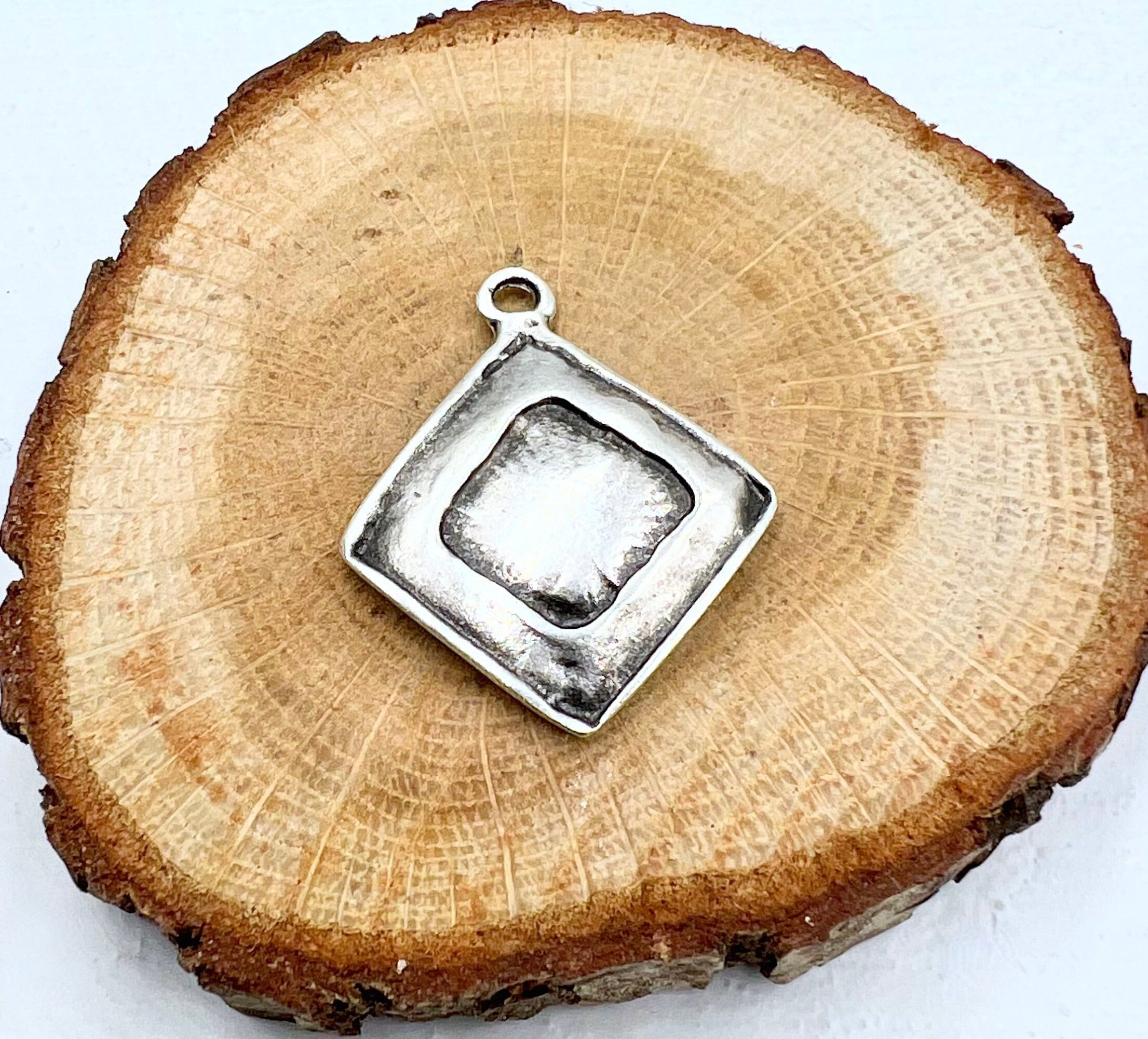 5 Pcs Geometric Findings, Square Pendants Charms, Metal 5 Pcs Geometric Findings, Square Pendants Charms, Metal