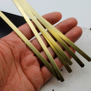 Raw Brass Bracelet Blanks: 6mm Cuff Bangle, Stamping Jewelry Supplies