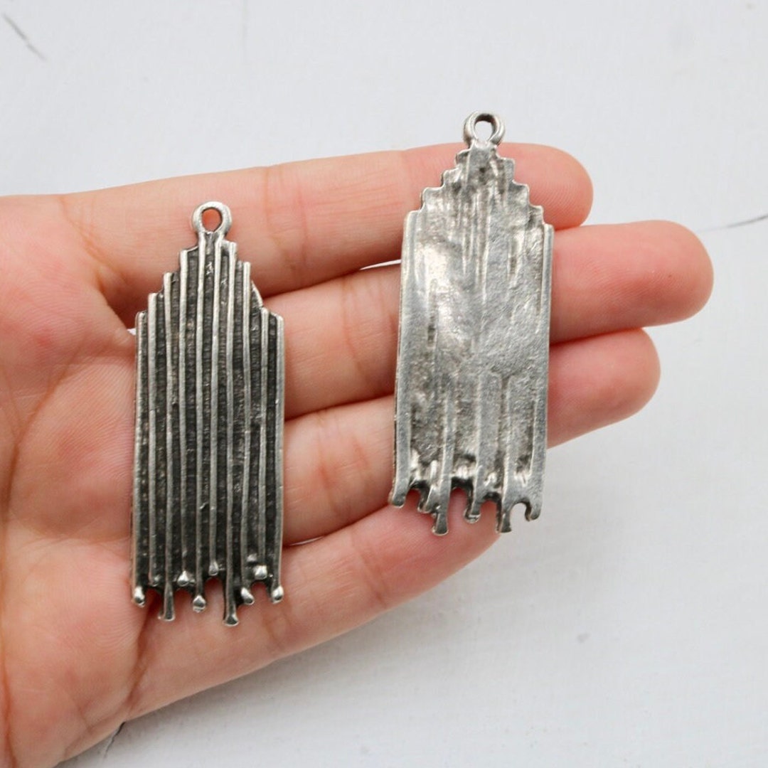 人気 ブランド チェック Pendants, Asymmetric Silver Bohemian Tribal Charms, Earring アクセサリー